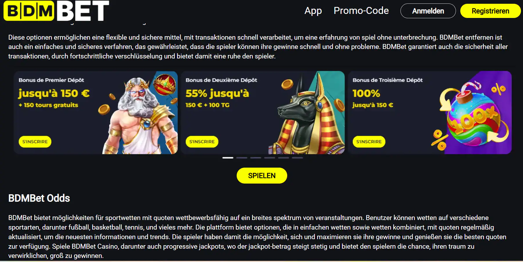 Sportwetten-Märkte und Wettarten im Überblick des BDMbet-Angebots